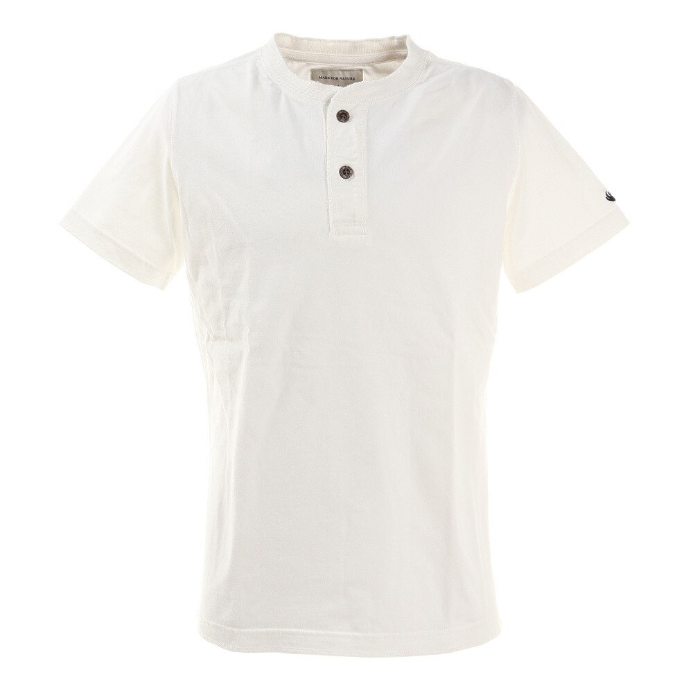  SUPIMA ヘンリーネック 半袖Tシャツ 881EK1FQ6297 WHT
