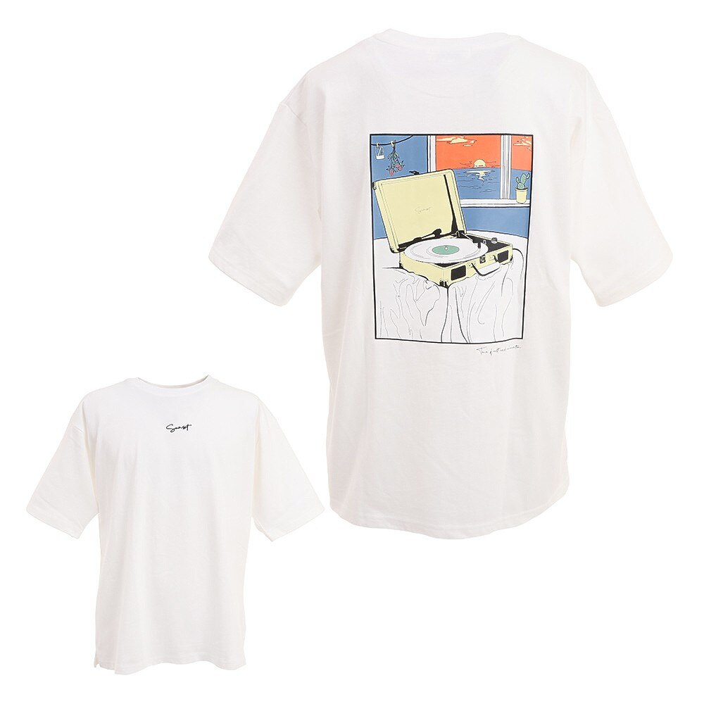  プリントTシャツ 1551027-WHT