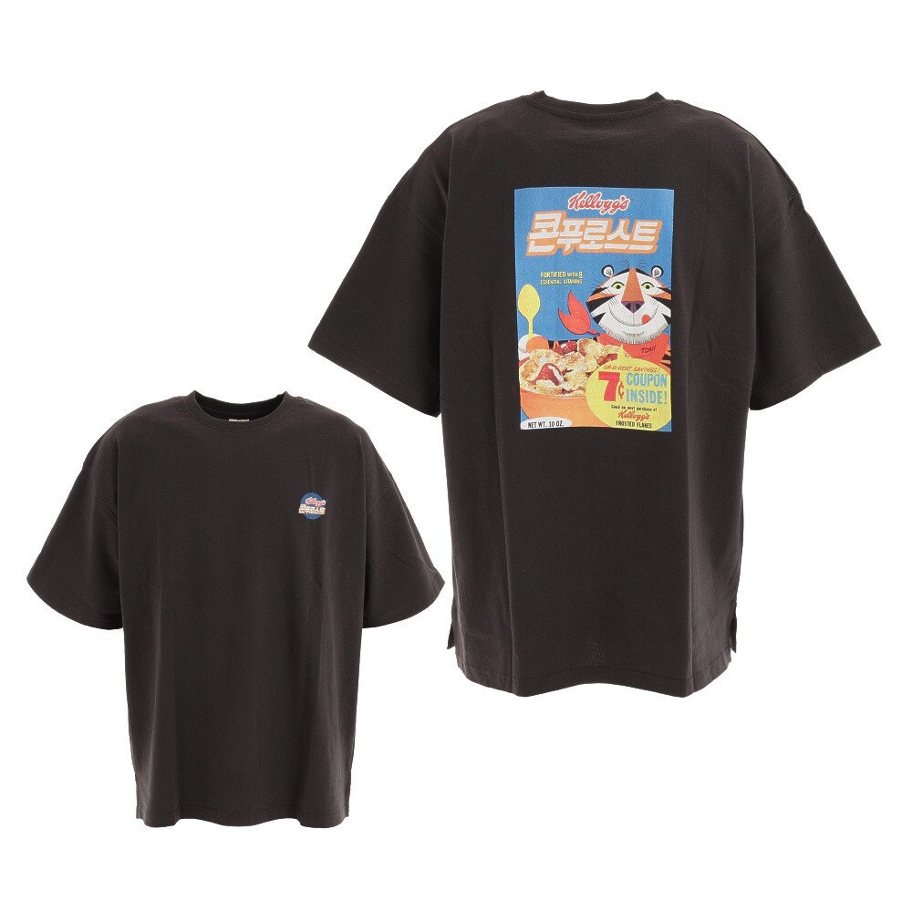  KG BOXプリントオーバーTシャツ 1515014-02 CHA