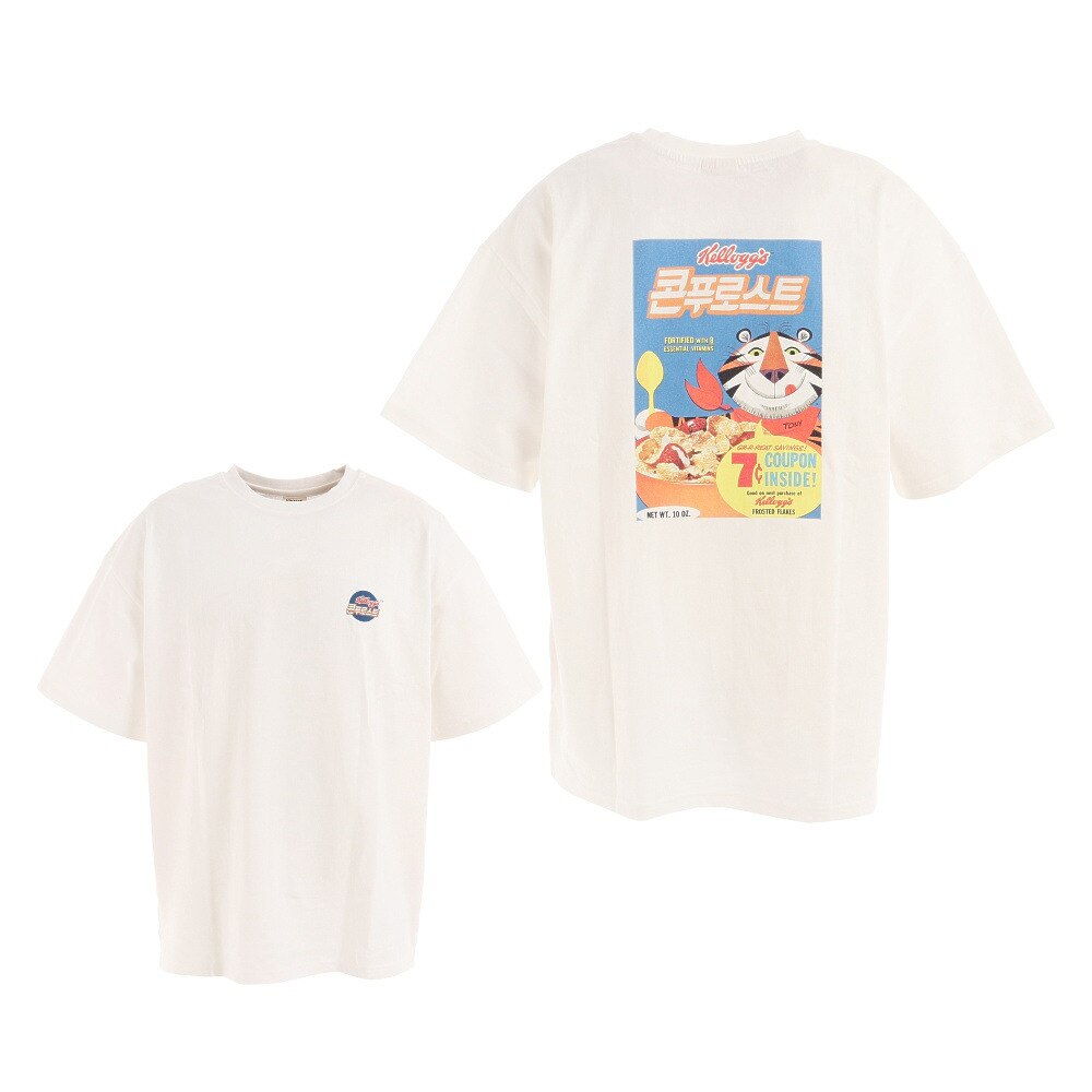  KG BOXプリントオーバーTシャツ 1515014-07 WHT