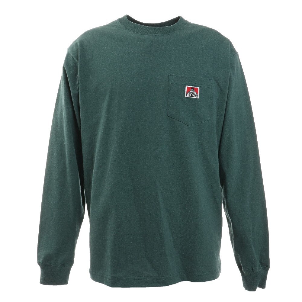  ピスポケット ロングスリーブTシャツ 0780036-BGR