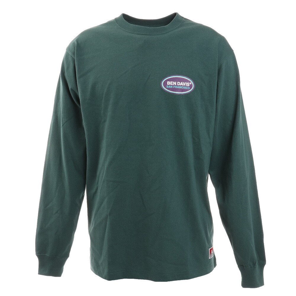  オーバルロゴ ロングスリーブTシャツ 1380019-GRN