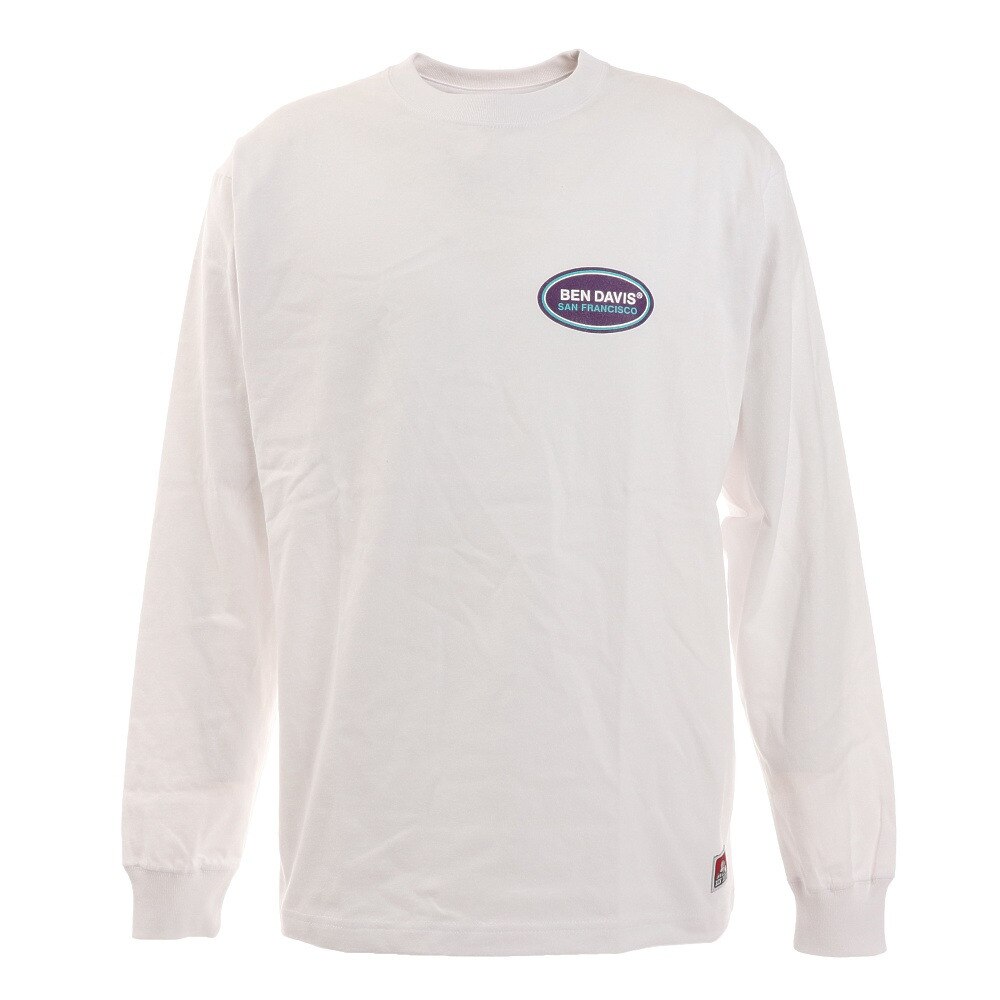 オーバルロゴ ロングスリーブtシャツ Wht ベンデイビス スーパースポーツゼビオ