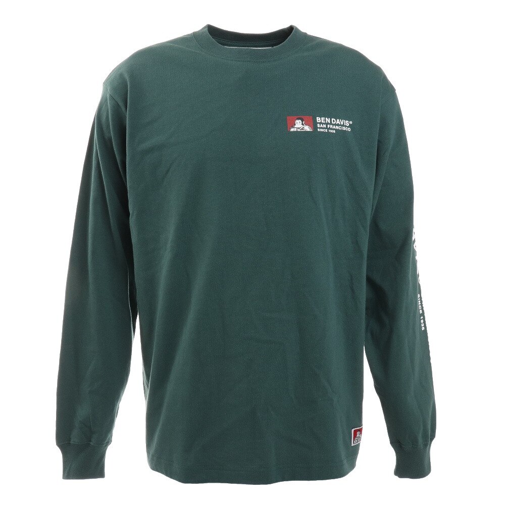  ラベル ロングスリーブTシャツ 1380037-BGR