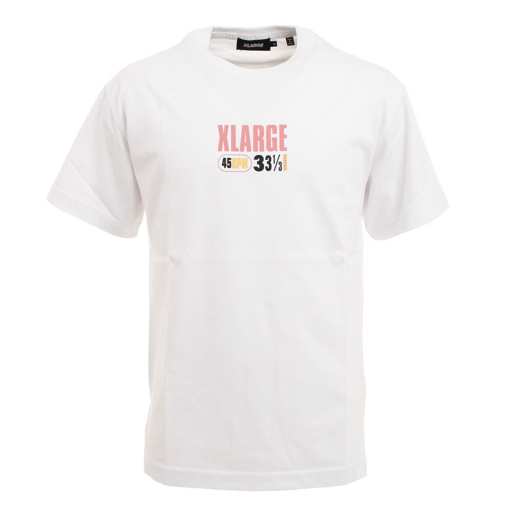  RECORD 半袖Tシャツ 101212011017-WHITE