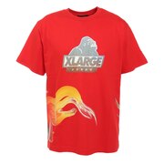 エクストララージ（XLARGE）（メンズ）半袖Tシャツ TEE KINGYO SKIN SLANTED 101212011067-RED