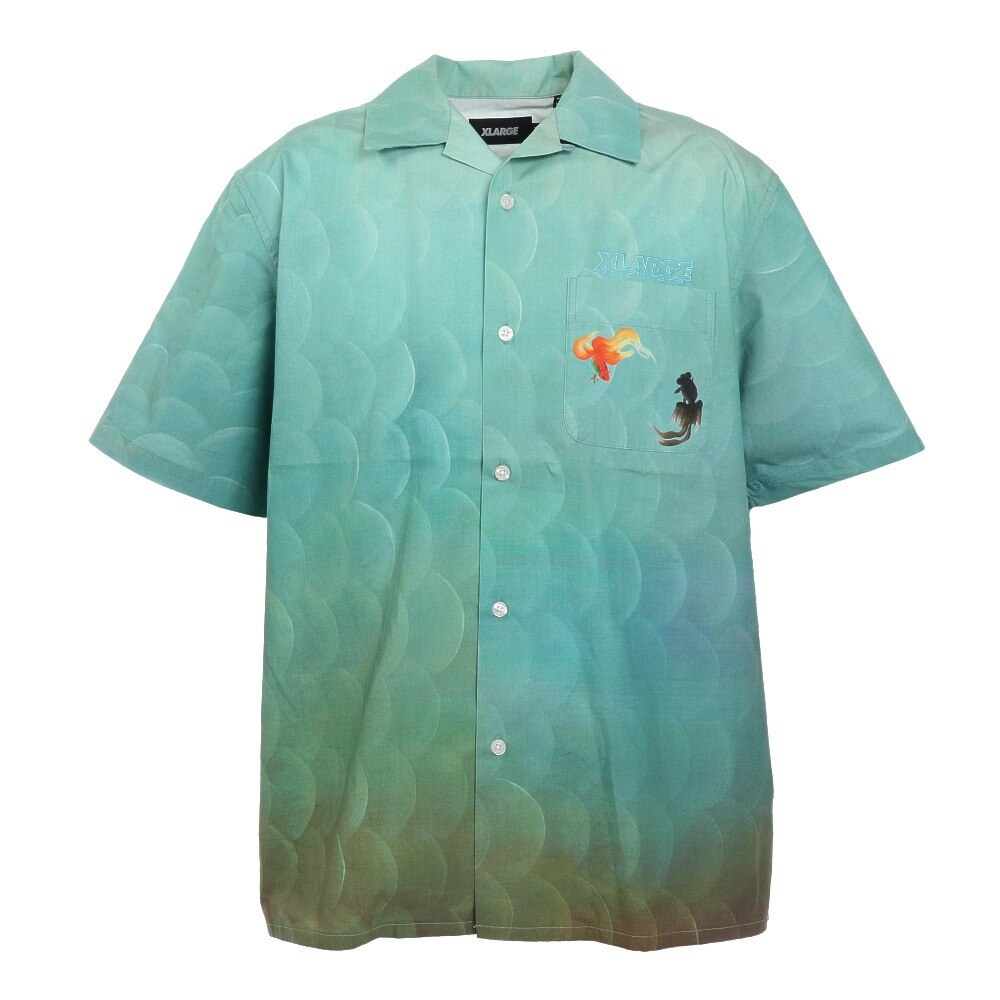  半袖シャツ KINGYO SKIN SHIRT 101212014008-LtGREEN