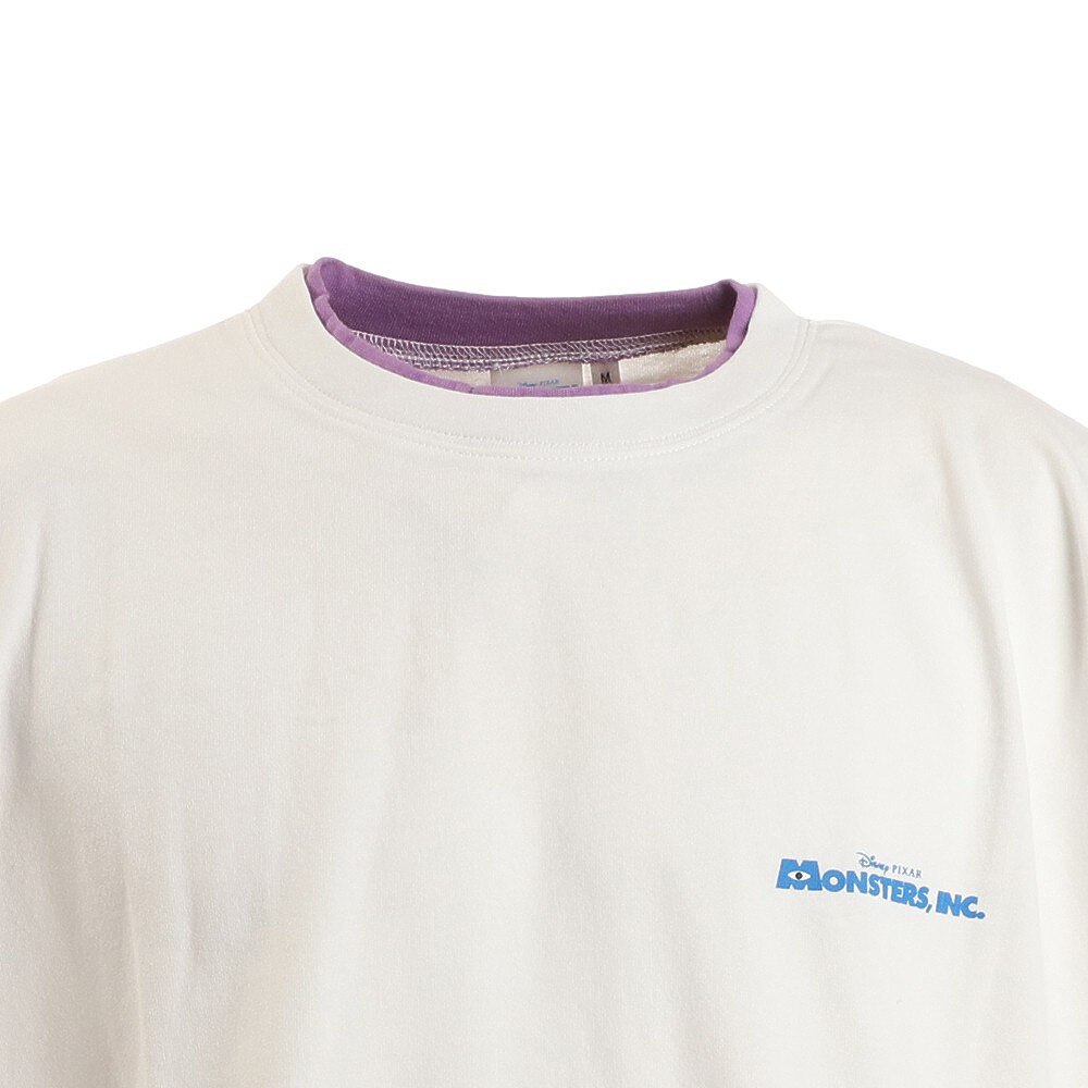 モリリン（moririn）（メンズ）Tシャツ メンズ 半袖 モンスターズインク フェイクレイヤードTシャツ 1515042-07 WHT