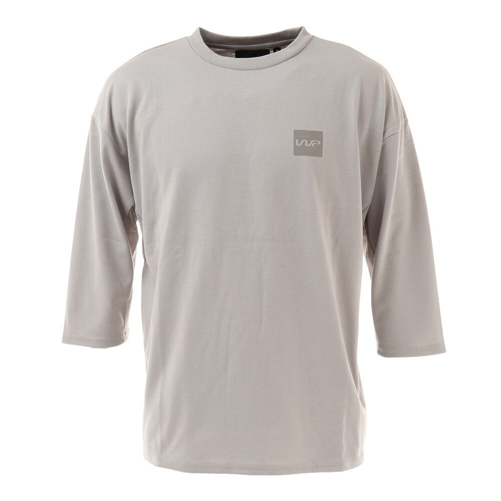ザ・ワープ・バイ・エネーレ（The Warp By Ennerre）（メンズ）3/4スリーブ メッシュTシャツ WB3LJB01 GRY