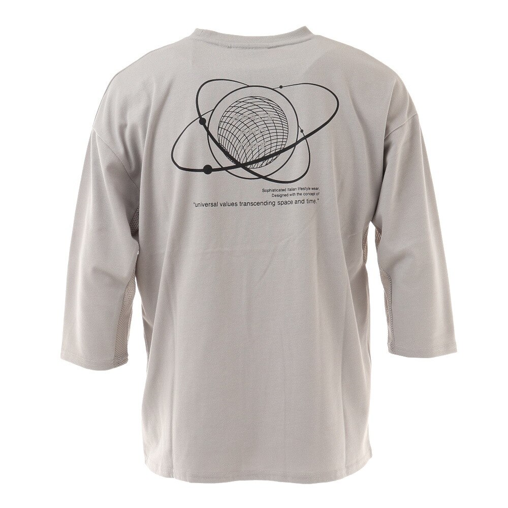 ザ・ワープ・バイ・エネーレ（The Warp By Ennerre）（メンズ）3/4スリーブ メッシュTシャツ WB3LJB01 GRY