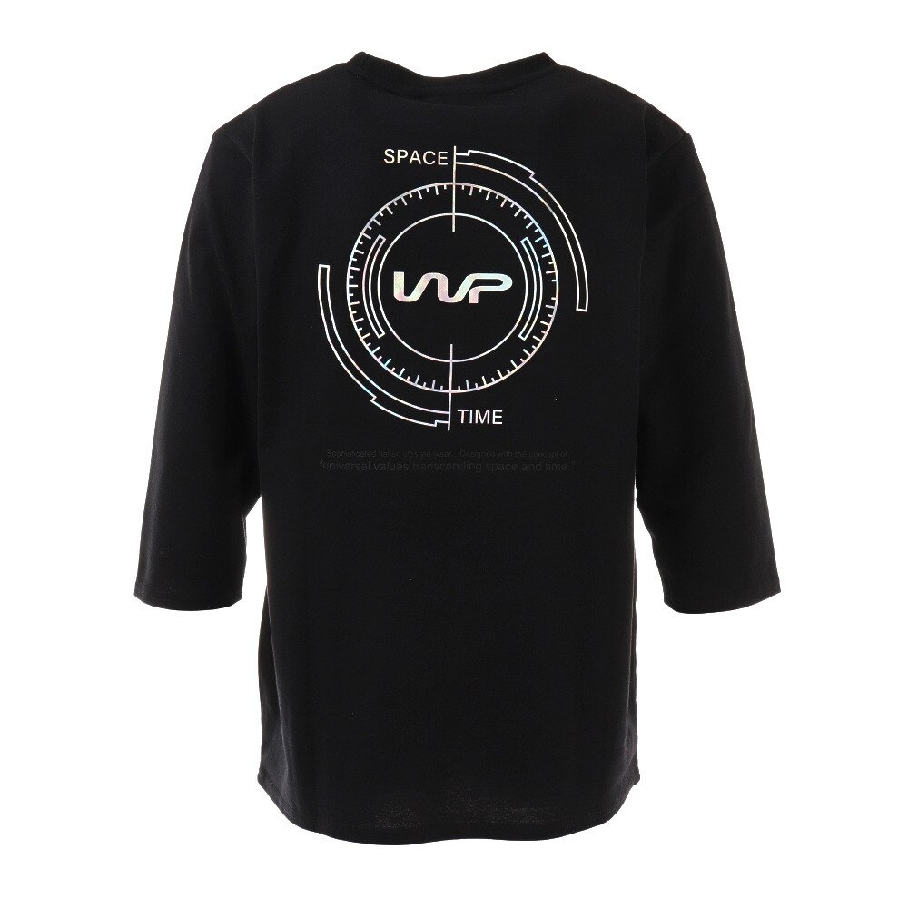 ザ・ワープ・バイ・エネーレ（The Warp By Ennerre）（メンズ）3/4スリーブ グラフィックTシャツ WB3LJB02 BLK★★★