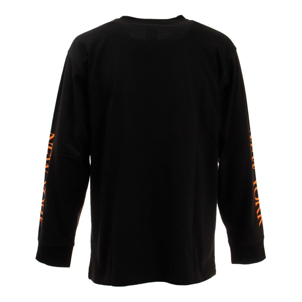 ＭＪ・ＭＬＢ（メンズ）ヤンキース ロゴ長袖Tシャツ Lサイズ MM03-NY-1F03-BK-LG