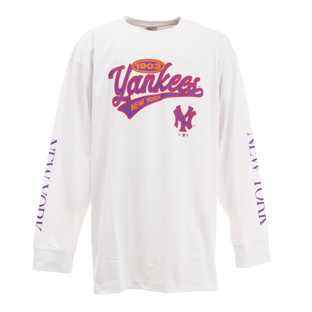 MJ・MLB（MJ・MLB）（メンズ）ヤンキース ロゴ長袖Tシャツ 3Lサイズ