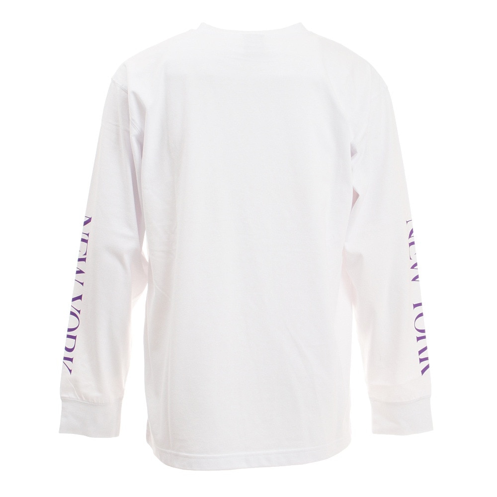 MJ・MLB（MJ・MLB）（メンズ）ヤンキース ロゴ長袖Tシャツ Lサイズ MM03-NY-1F03-WH-LG