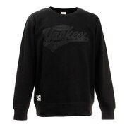 MJ・MLB（MJ・MLB）（メンズ）ヤンキース アップリケ長袖Tシャツ Lサイズ MM05-NY-1F02-BK-LG