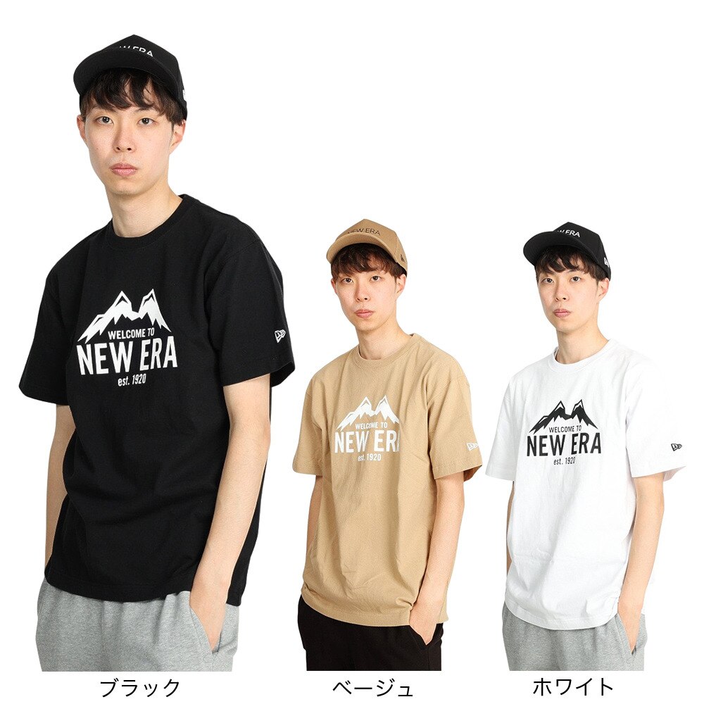 ニューエラ（NEW ERA）（メンズ）半袖 USコットンTシャツ マウンテン 13061526