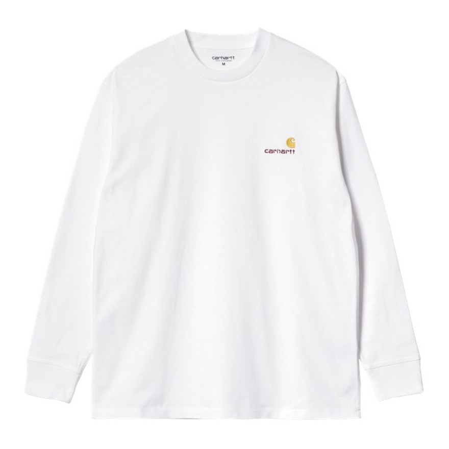 カーハート（CARHARTT）（メンズ）長袖 AMERICAN SCRIPT Tシャツ I02995502XX22S