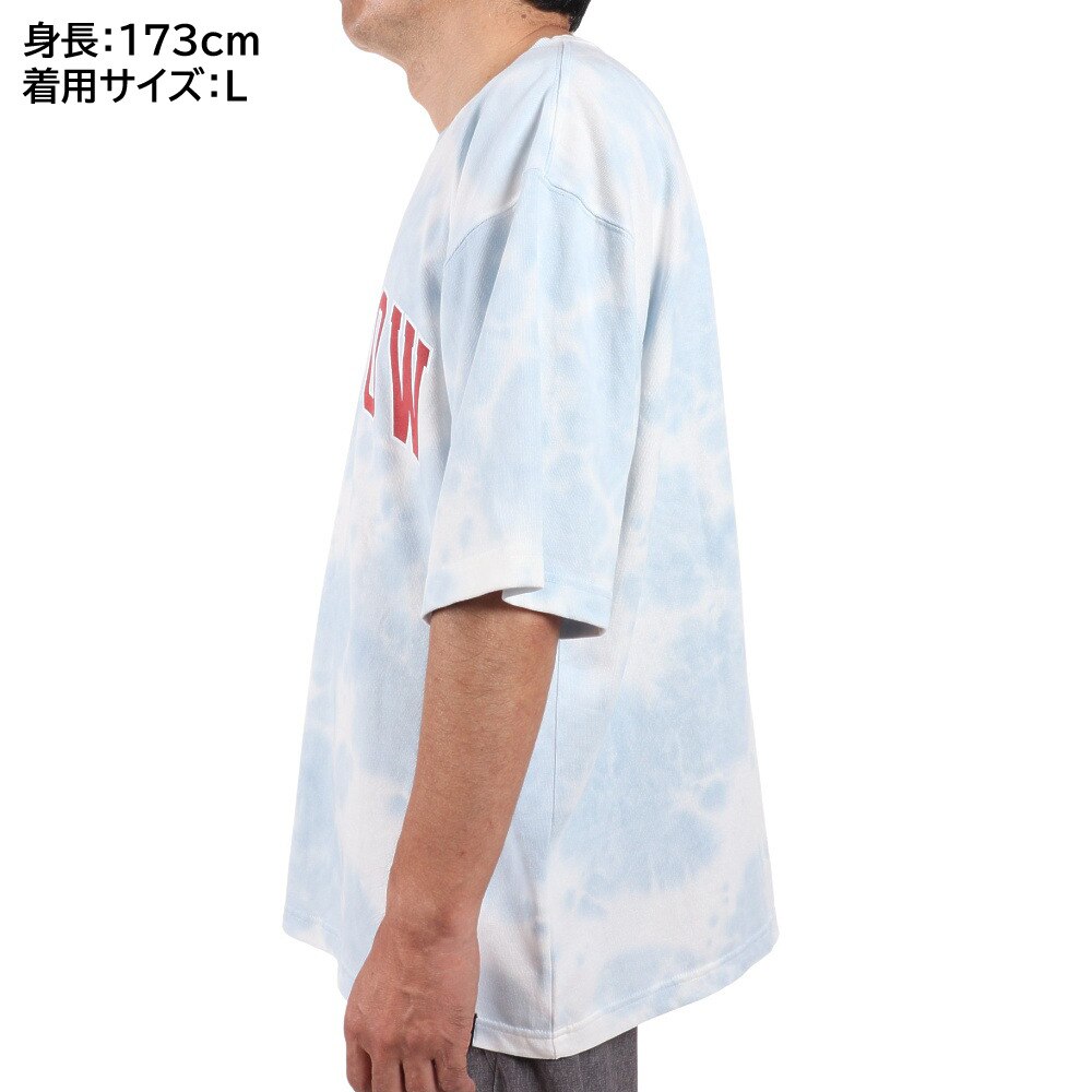S.A.S（メンズ）マルチファンクション タイダイ染めTシャツ  SAS2145901-73:L/BLUE