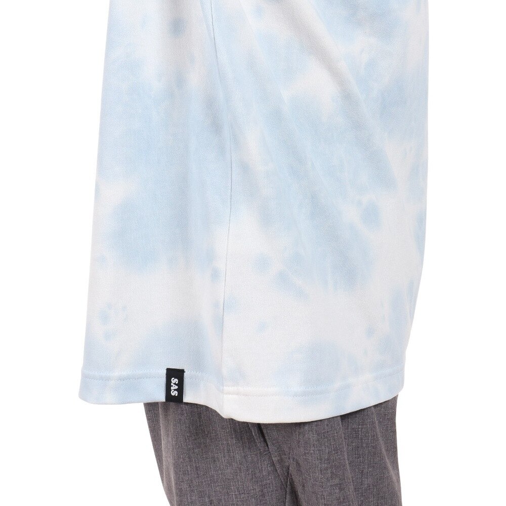 S.A.S（メンズ）マルチファンクション タイダイ染めTシャツ  SAS2145901-73:L/BLUE