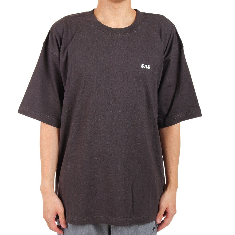 S.A.S（メンズ）半袖プリントTシャツ サーフ SAS2147201-17:CHARCOAL