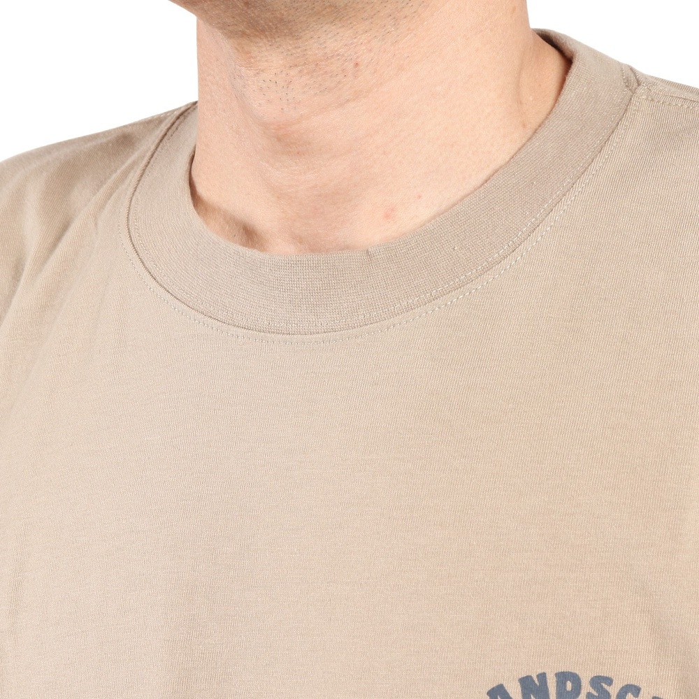 エスエーエス（S.A.S）（メンズ）半袖プリントTシャツ LANDSCAPE SAS2147202-20:BEIGE