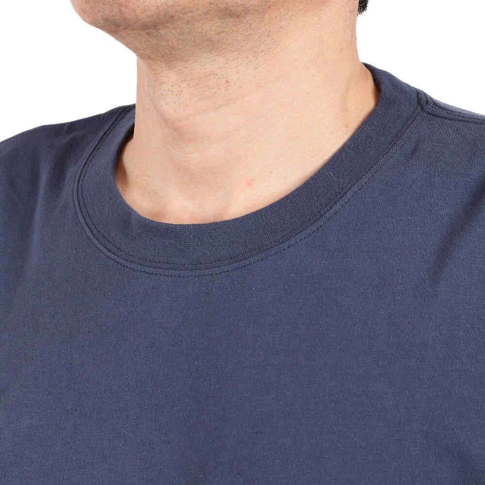 S.A.S（メンズ）半袖プリントTシャツ LANDSCAPE SAS2147202-79:NAVY