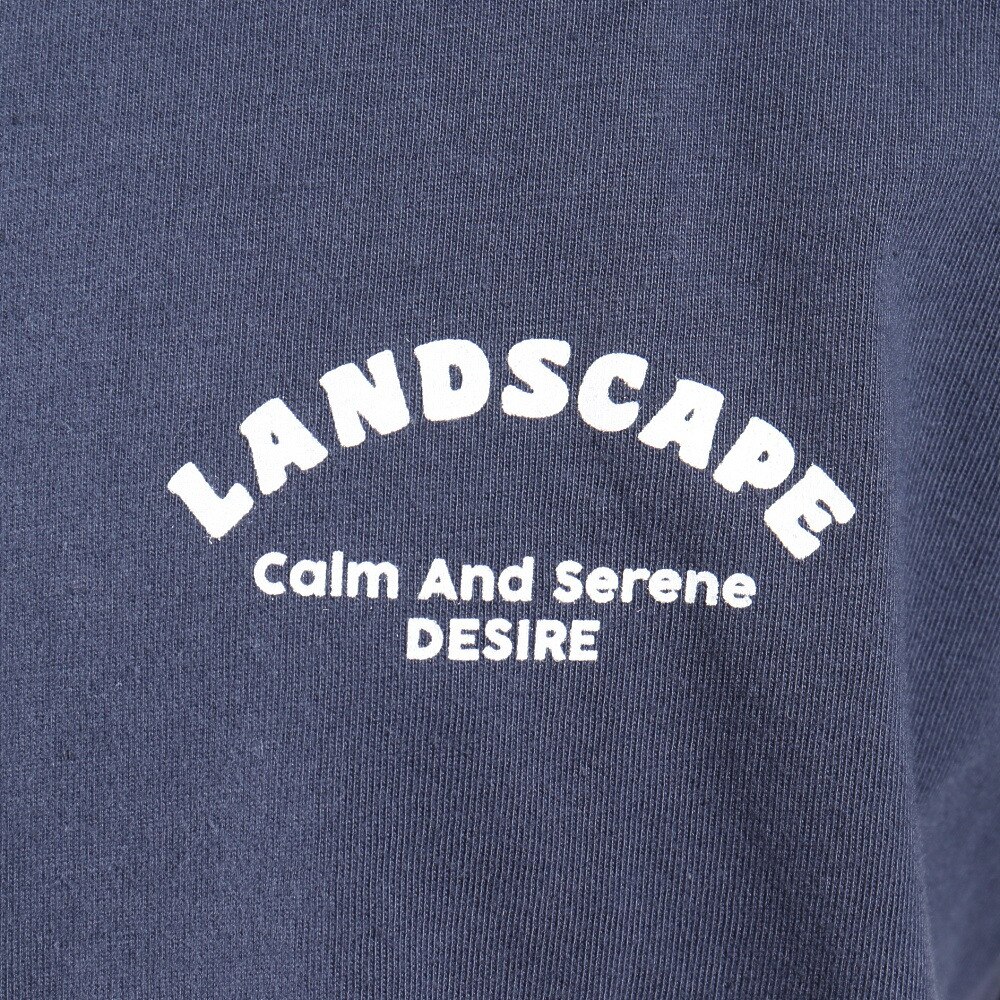 S.A.S（メンズ）半袖プリントTシャツ LANDSCAPE SAS2147202-79:NAVY