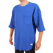 エスエーエス（SAS）（メンズ）防蚊ドライワッフル七分袖Tシャツ SAS2147203-79:NAVY
