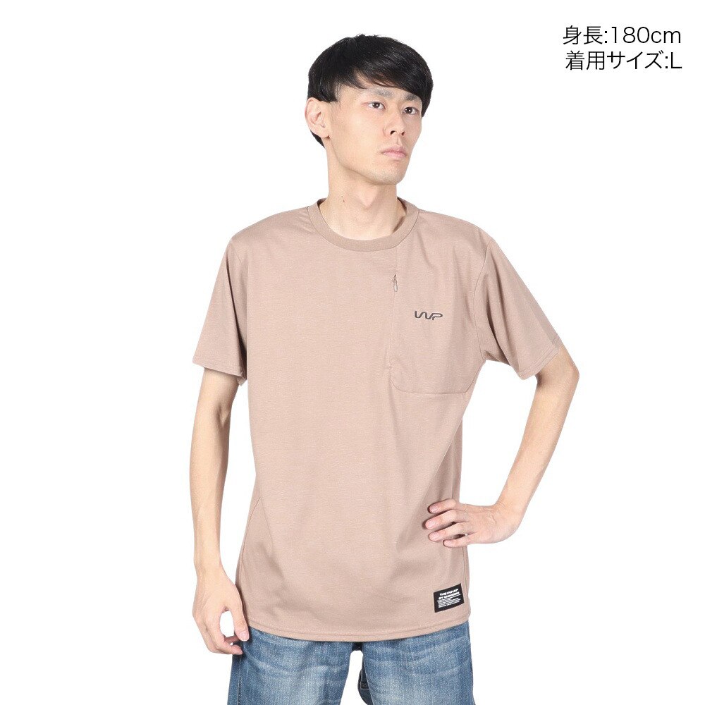 ザ・ワープ・バイ・エネーレ（The Warp By Ennerre）（メンズ）Dimension ポケット 半袖Tシャツ WB3MJA05 BEG★★★