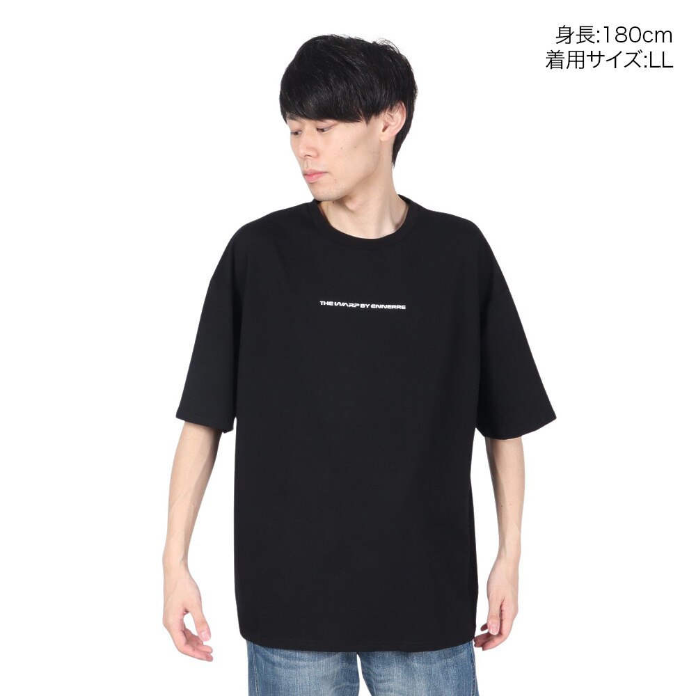 ザ・ワープ・バイ・エネーレ（The Warp By Ennerre）（メンズ）Saturn メッシュTシャツ WB3MJA06 BLK★★★