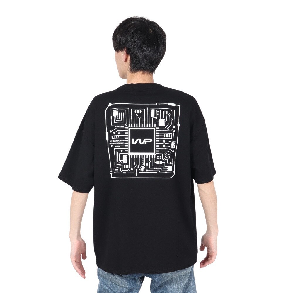 ザ・ワープ・バイ・エネーレ（The Warp By Ennerre）（メンズ）Saturn メッシュTシャツ WB3MJA06 BLK★★★