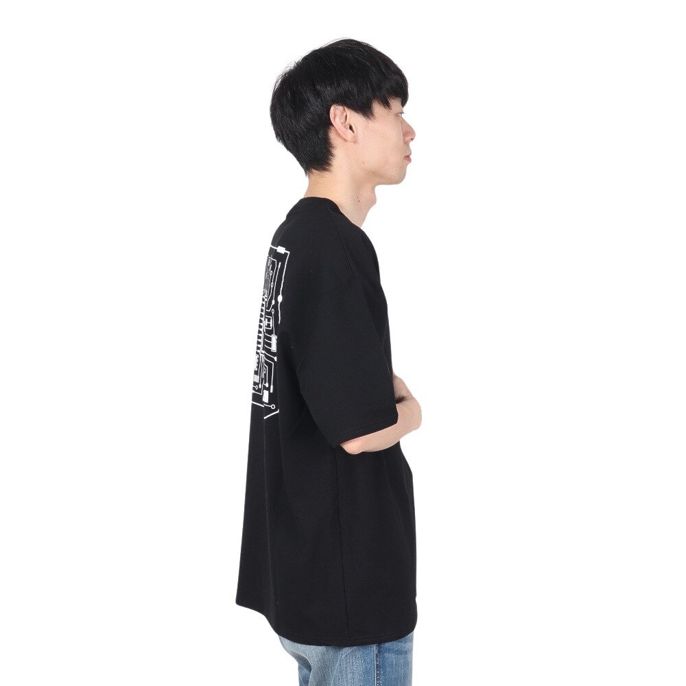 ザ・ワープ・バイ・エネーレ（The Warp By Ennerre）（メンズ）Saturn メッシュTシャツ WB3MJA06 BLK★★★