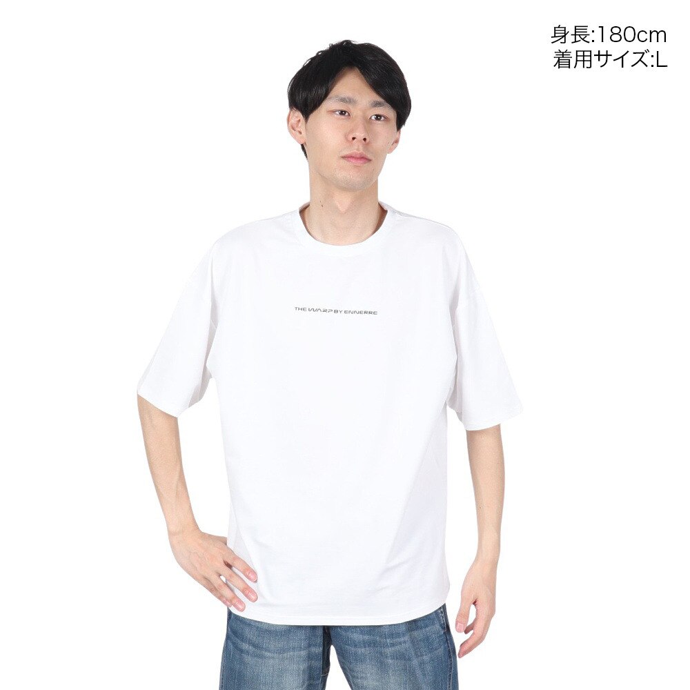 ザ・ワープ・バイ・エネーレ（The Warp By Ennerre）（メンズ）Saturn メッシュTシャツ WB3MJA06 WHT★★★