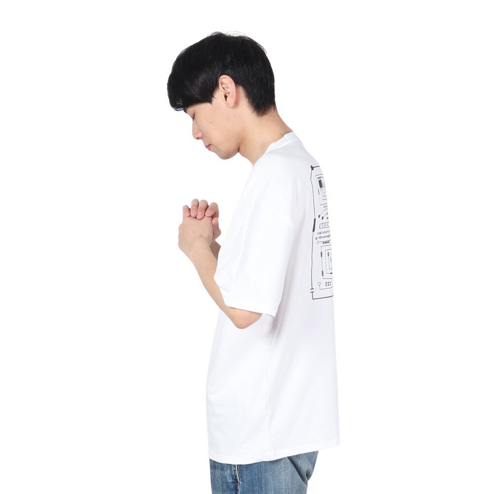 ザ・ワープ・バイ・エネーレ（The Warp By Ennerre）（メンズ）Saturn メッシュTシャツ WB3MJA06 WHT★★★