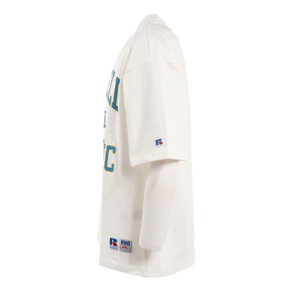 ラッセル（RUSSELL）（メンズ）PRO USA カレッジ半袖Tシャツ RBM22S0001 WHT