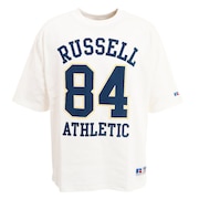 ラッセル（RUSSELL）（メンズ）Tシャツ 半袖 ヘビーウェイト PRO USA ラグランTシャツ ロゴ オーバーサイズ 綿100% RBM22S0002 WHT