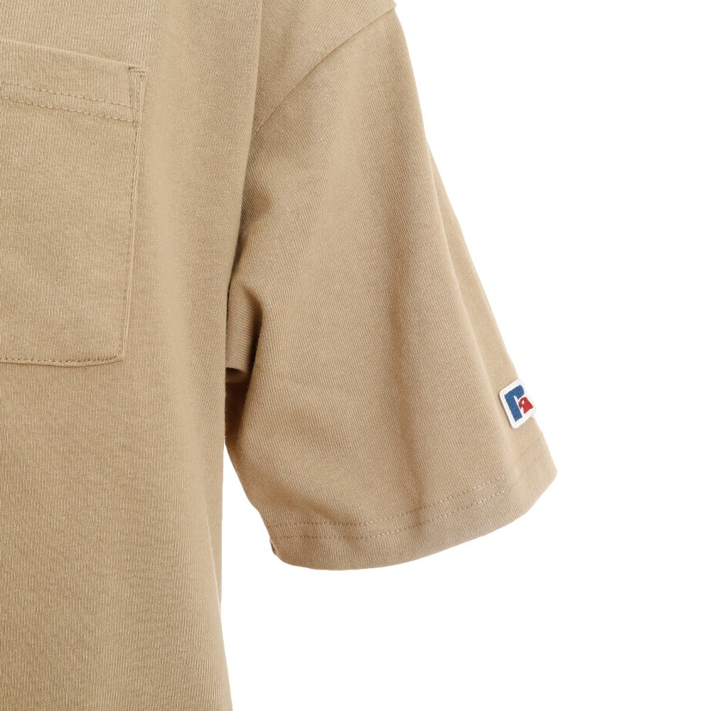 ラッセル（RUSSELL）（メンズ）PRO USA ポケットTシャツ RBM22S0003 BEG