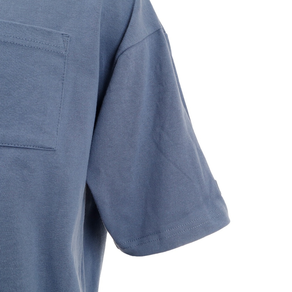 ラッセル（RUSSELL）（メンズ）Tシャツ 半袖 ヘビーウェイト PRO USA ポケットTシャツ シンプル オーバーサイズ 綿100% RBM22S0003 BLU