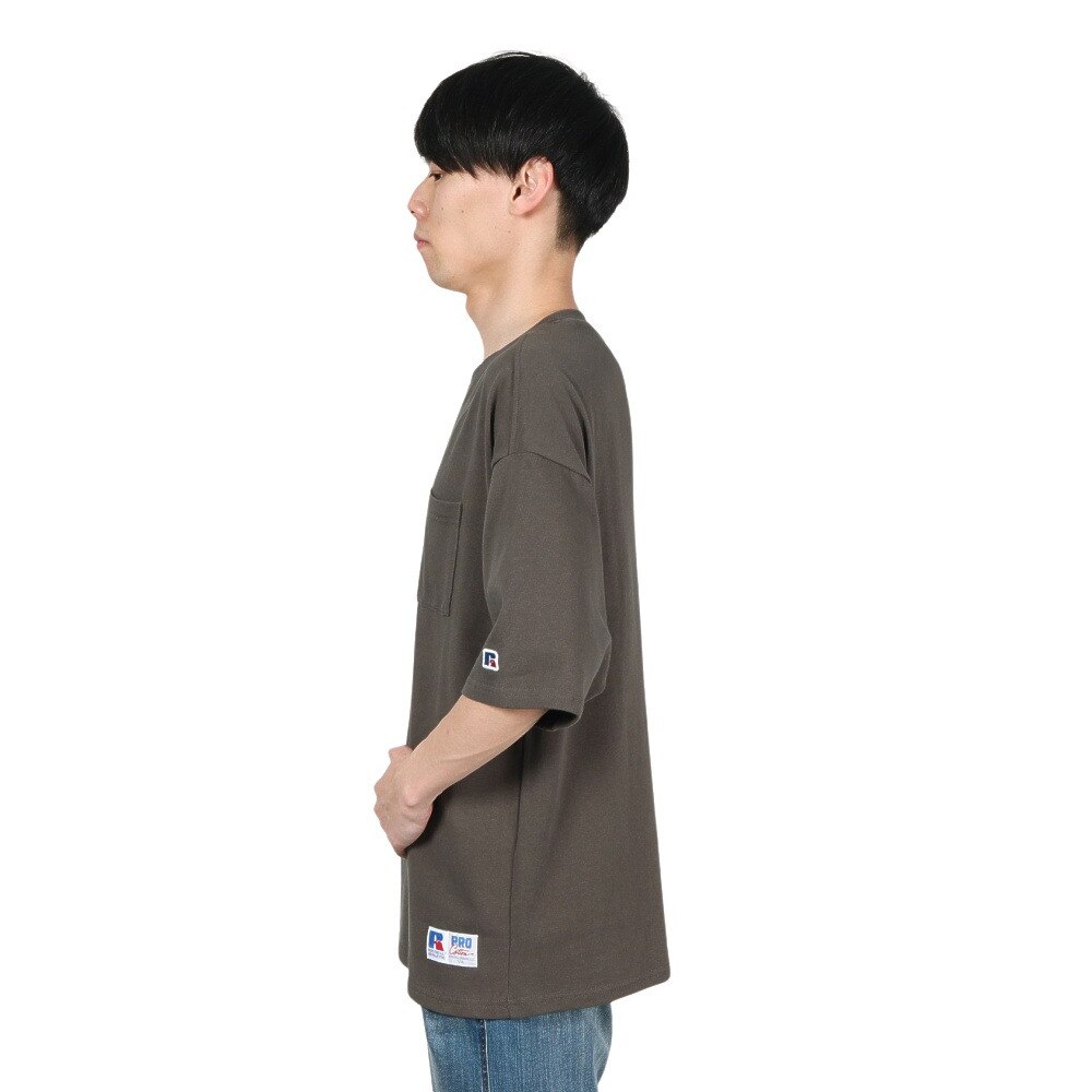 ラッセル（RUSSELL）（メンズ）PRO USA ポケットTシャツ RBM22S0003 CGRY