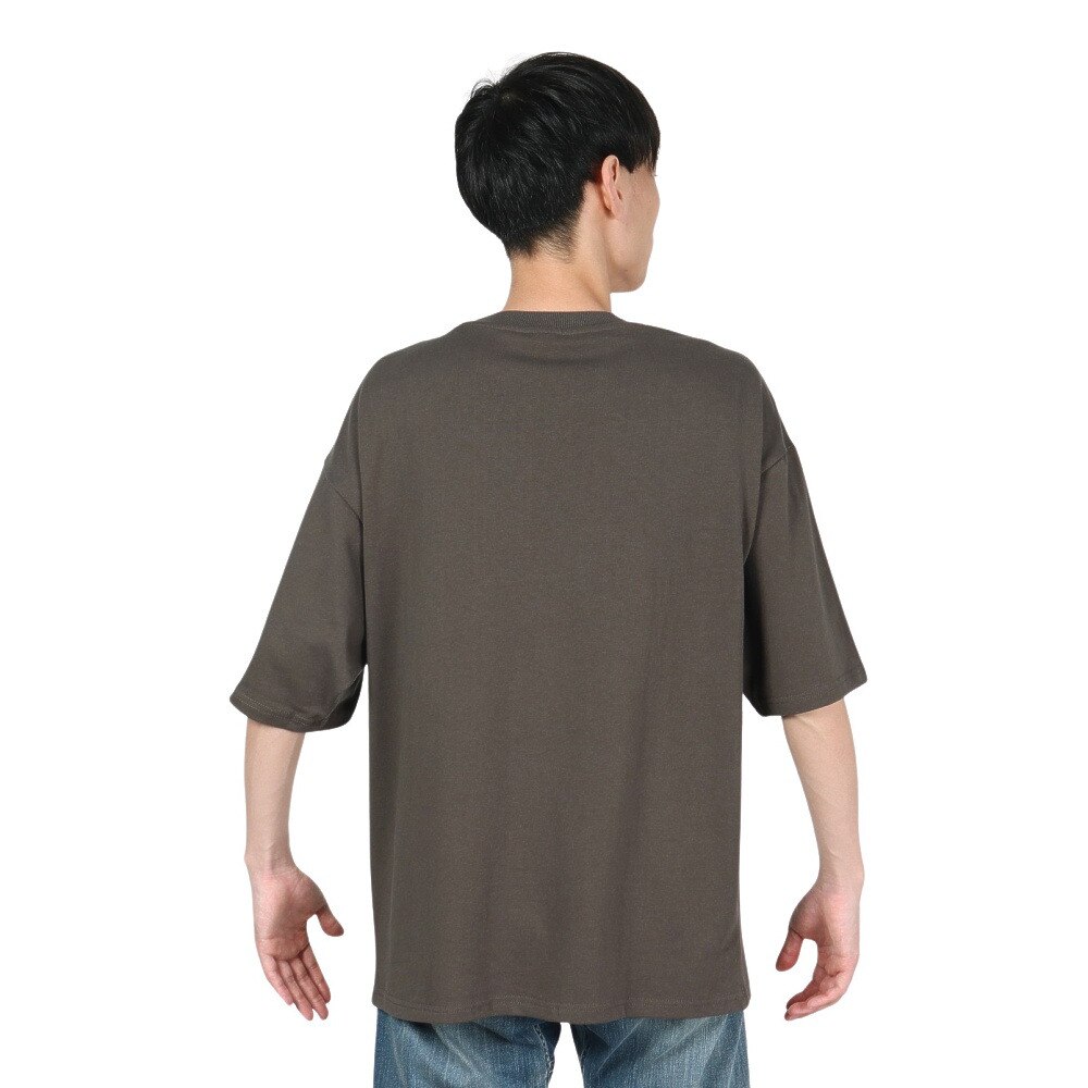 ラッセル（RUSSELL）（メンズ）Tシャツ 半袖 ヘビーウェイト PRO USA ポケットTシャツ シンプル オーバーサイズ 綿100% RBM22S0003 CGRY