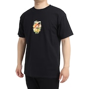 オベイ（OBEY）（メンズ）フローラル アイコン フェイス Tシャツ 165263026BLK22U