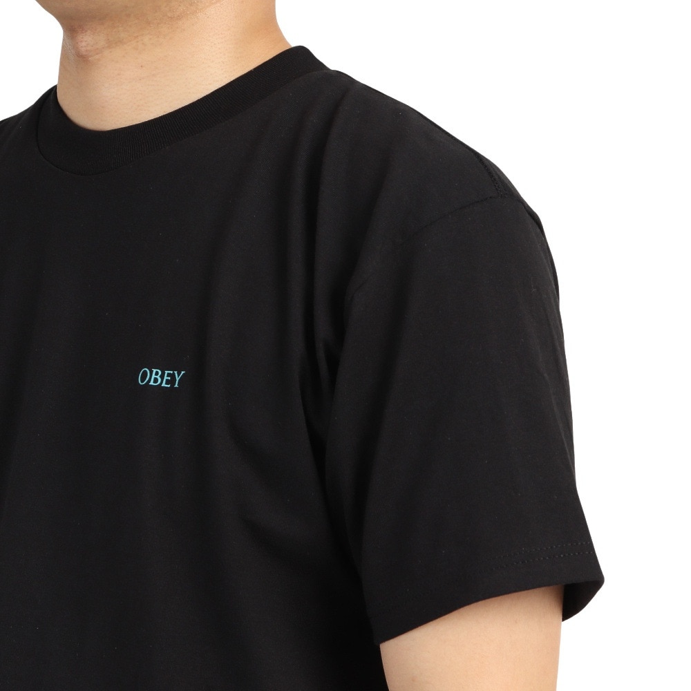 オベイ（OBEY）（メンズ）POST PUNK FLOWER 半袖Tシャツ 165263099BLK22U
