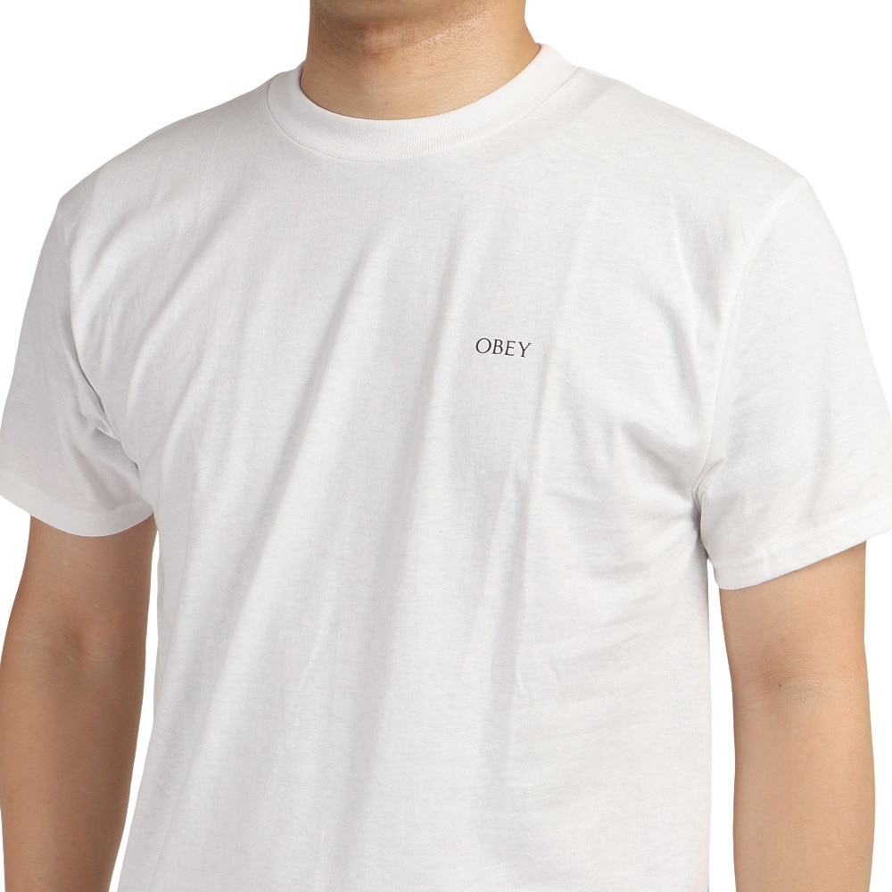 オベイ（OBEY）（メンズ）POST PUNK FLOWER 半袖Tシャツ 165263099WHT22U