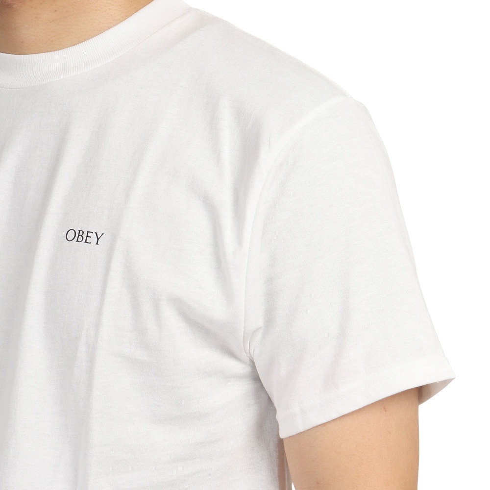 オベイ（OBEY）（メンズ）POST PUNK FLOWER 半袖Tシャツ 165263099WHT22U