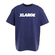 エクストララージ（XLARGE）（メンズ）Tシャツ 半袖 STANDARD LOGO ショートスリーブTシャツ XLARGE シンプル 綿100% 101222011014-NAVY