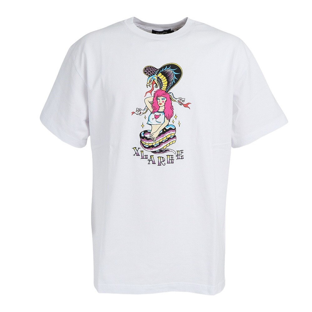 エクストララージ（XLARGE）（メンズ）FASCINATING SNAKE WOMAN 半袖Tシャツ 101222011019-WHITE