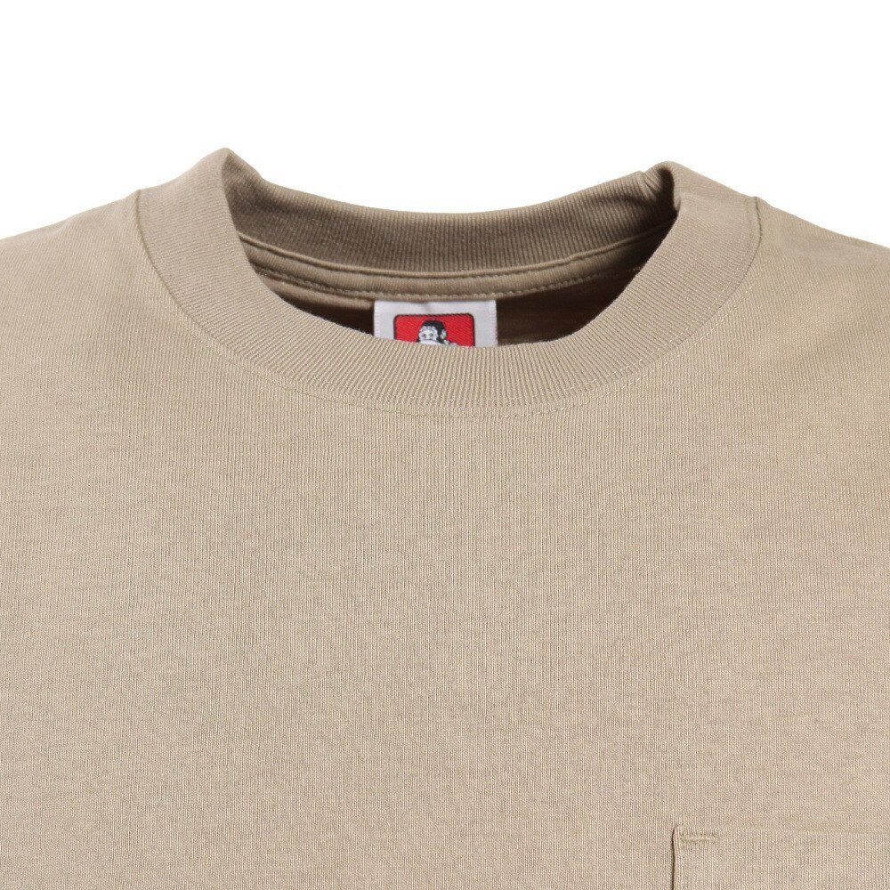 BEN DAVIS（メンズ）ビッグシルエット ワンポイント ポケットTシャツ 2580000-BEI★★★