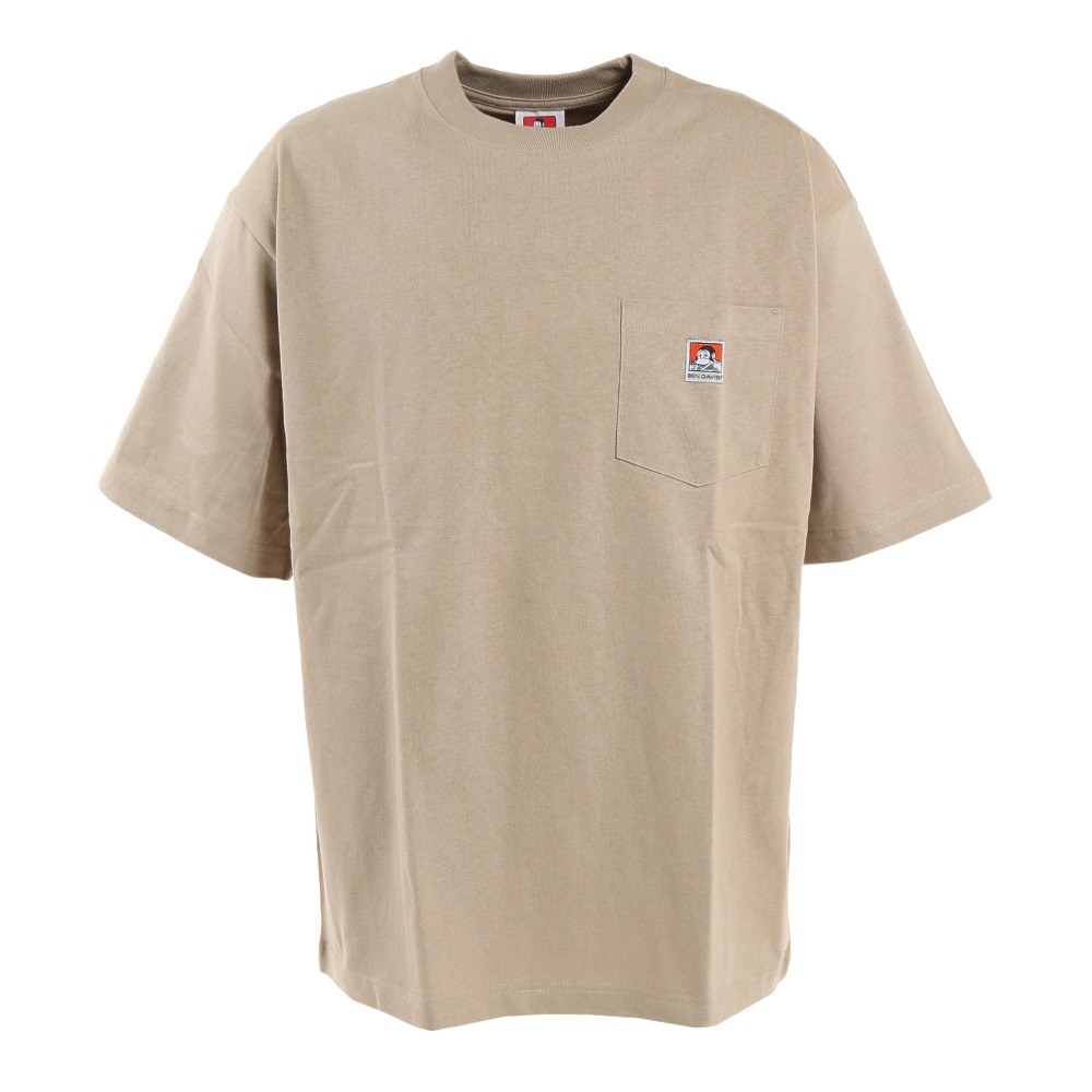 BEN DAVIS（メンズ）ビッグシルエット ワンポイント ポケットTシャツ 2580000-BEI★★★