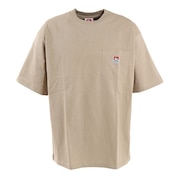 BEN DAVIS(メンズ)ビッグシルエット ワンポイント ポケットTシャツ 2580000-BEI