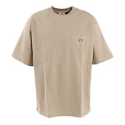 ベンデイビス（BEN DAVIS）（メンズ）ビッグシルエット ワンポイント ポケットTシャツ 2580000-BEI